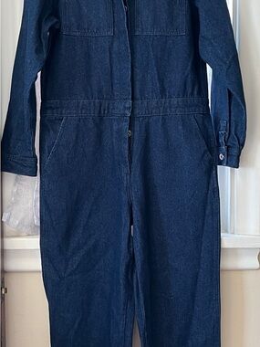 BP+ Wildfang Dark Blue Denim Jumpsuit
